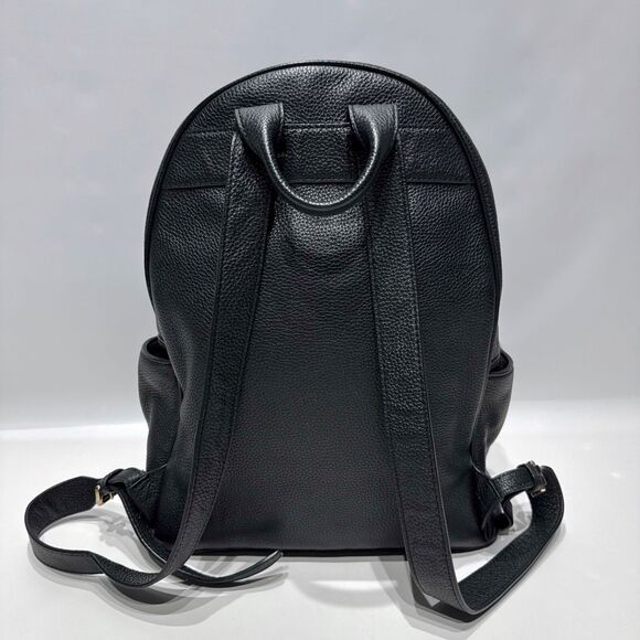 Michael By Michael Kors Black Pebble Leather Backpack Gold Hardware - Picture 6 of 16